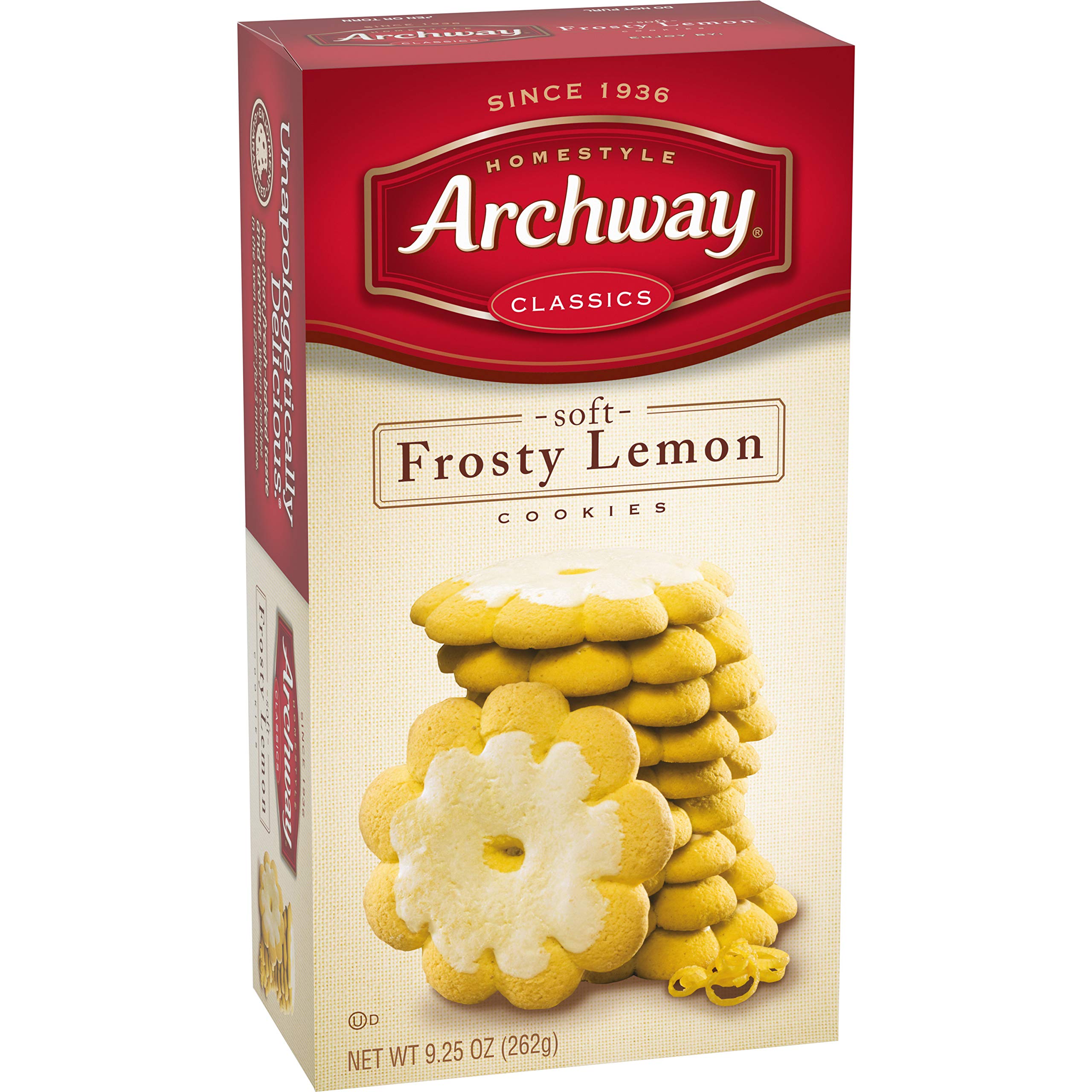 Amazon.com: Archway, Frosty Lemon Cookies, 9.25oz Box (Pack of 2